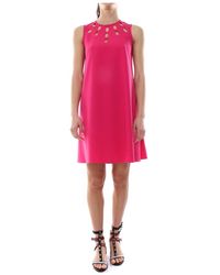 Pinko Gewogen Jurk - Roze