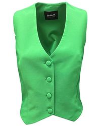 Giulia N Couture - Groene Gilets Jassen Voor Vrouwen - Lyst