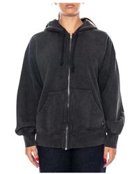 Levi's - Hoodies & Sweatvesten ,Zwart ,Katoen Vintage Garment Dye Relaxed Hoodie - Lyst