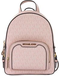 Michael Kors - Leder rucksack mit reißverschlusstasche und verstellbaren riemen - Lyst