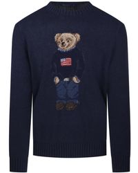 Polo Ralph Lauren - Bear Cotton-Linen Sweater - Lyst