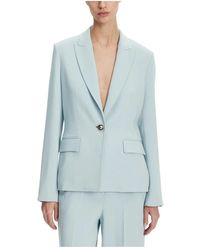 Pinko - Jassen ,Blauw ,Technische Cady Jas - Lyst