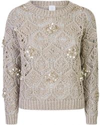 Eleventy - Truien & Vesten ,Linnen Rondgebreide Kleding - Lyst