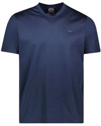 Paul & Shark - Es Kurzarm Regular Fit T-Shirt aus Bio-Baumwolle - Lyst