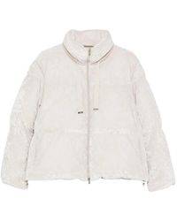 Herno - Jassen ,Wit ,Leer Resort Donsjack - Lyst