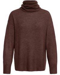 Ichi - Truien & Vesten ,Bruin ,Turtleneck Trui - Lyst
