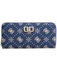Guess - Accessoires ,Blauw ,Emelie Logo Slg Med Wallet - Lyst