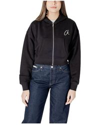 Calvin Klein - Bestickte Ck Reißverschluss Hoodie - Lyst