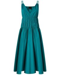 Pinko - Kleedjes ,Groen ,Katoen Midi Jurk - Lyst