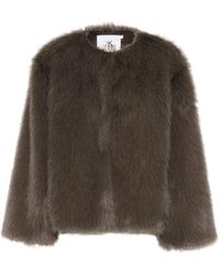 Karen By Simonsen - Faux Fur Shearling Jas Oversized Stijl - Lyst