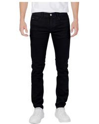 ARMANI EXCHANGE - Zwarte Zip Jeans Herfst/Winter - Lyst