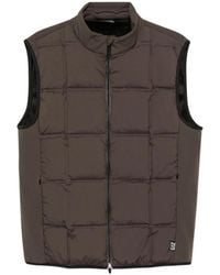 EA7 - Jassen ,Bruin ,Polyester Golf Pro Light Padded Vest - Lyst