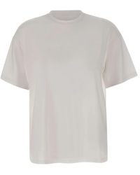 Liu Jo - Sheer Back Ribbed Crew Neck T-Shirt - Lyst