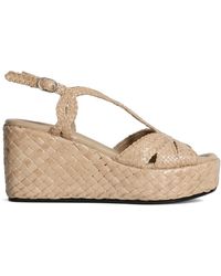 Pons Quintana - Schoenen ,Leer Ankara-Stijl Platformsandalen - Lyst
