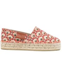 Etro - Schoenen ,Veelkleurig ,Katoen Espadrilles Van Bedrukt Katoen - Lyst