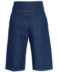 Ami Paris - Denim Shorts - Lyst