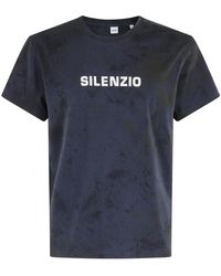 Aspesi - Tops ,Blauw ,Katoen Silenzio T-Shirt - Lyst