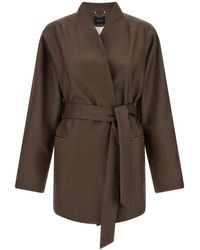 Kiton - Blazer Van Linnenmix Met Sjaalkraag - Lyst