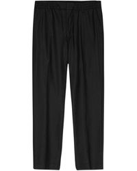 NN07 - Zwarte Broek Met Elastische Tailleband - Lyst