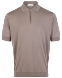 FILIPPO DE LAURENTIIS - Polo-shirt mit reißverschluss pz1mc su18r - Lyst