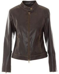 Liu Jo - Jassen ,Bruin ,Leather Jassen - Lyst