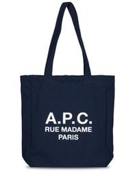 A.P.C. - Borsa tote ricamata - Lyst