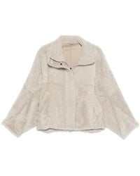 Brunello Cucinelli - Jack Met Hoge Hals Van Shearling - Lyst