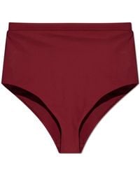 Jil Sander - Badmode ,Rood ,Leer Bikini Broekje - Lyst
