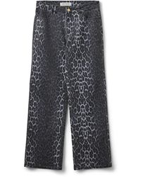 Sofie Schnoor - Broeken ,Veelkleurig ,Luipaardprint Broek Blauw - Lyst