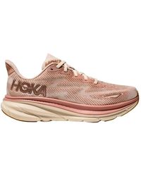 Hoka One One - Clifton 9 Schuhe für Damen in Sandstone/Cream Größe 36 2/3 | Straße - Lyst