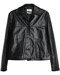 ViCOLO - Jassen ,Zwart ,Leer Korte Leren Jas - Lyst