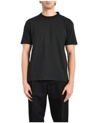 Grifoni - Tops ,Zwart ,Katoen Girocollo Doppiato T-Shirt - Lyst
