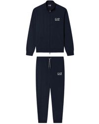 EA7 - Fitness ,Blauw ,Katoen Pure Cotton Trainingspak - Lyst