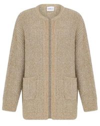 Marella - Truien & Vesten ,Geel ,Lurex Cardigan - Lyst