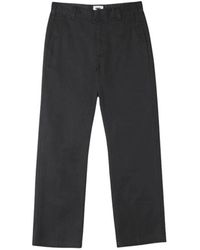 Obey - Schwarze tägliche elastische hose mit taschen - Lyst