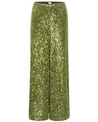 Saint Tropez - Broeken ,Groen ,Groene Calla Broek Reyana Sz - Lyst
