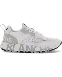 Voile Blanche - Sneakers in pelle e nylon bianco e grigio chiaro - Lyst