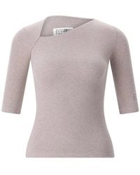 MM6 by Maison Margiela - Round-Neck Knitwear - Lyst