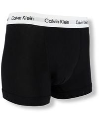 Calvin Klein - Ondergoed ,Zwart ,Katoen Trunks 3-Pack Ondergoed - Lyst