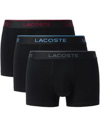 Lacoste - Tripack Boxers Katoen Stretch - Lyst