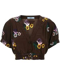 Prada - Overhemden ,Veelkleurig ,Polyester Stijlvolle Shirt Voor Mannen En Vrouwen - Lyst