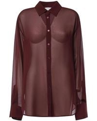 Frankie Shop - Overhemden ,Rood ,Nylon Shirts - Lyst