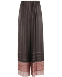 Alysi - Wide Trousers - Lyst