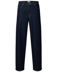 SELECTED - Jeans ,Blauw ,Broeken - Lyst