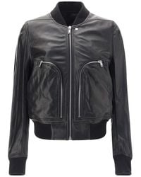 Rick Owens - Jassen ,Zwart ,Bauhaus Flight Leren Jas - Lyst