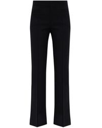 Chloé - Broeken ,Blauw ,Wol Wollen Geplooide Broek - Lyst