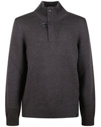 Fay - Truien & Vesten ,Bruin ,Wol Wollen Coltrui - Lyst