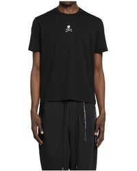 MASTERMIND WORLD - Tops ,Zwart ,Katoen Rhinestone T-Shirt - Lyst