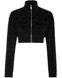Philipp Plein - Cropped Trainingsjack Jacquard Monogram - Lyst
