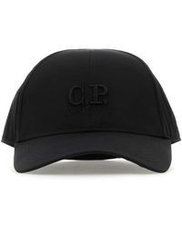 C.P. Company - Cappellino da baseball in nylon nero elegante - Lyst